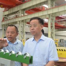 区委主要领导调研鸠江经济开发区机器人重点企业迈科机械